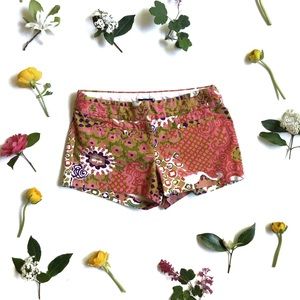 J. Crew 6 pink patterned cotton medallion shorts